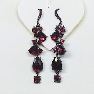 Elegant Red Drop Earrings